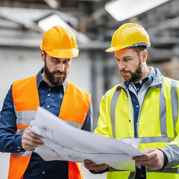 two men woman cat hivis jackets
