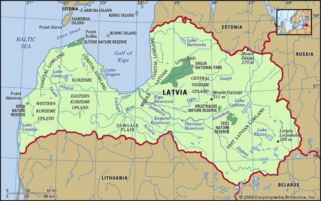 Latvia map
